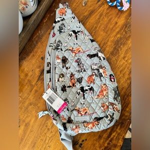NWT Vera Bradley Sling Backpack- Dog Show